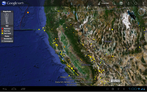 Google Earth для Android обновлен до версии 6.2 с поддержкой KML слоев